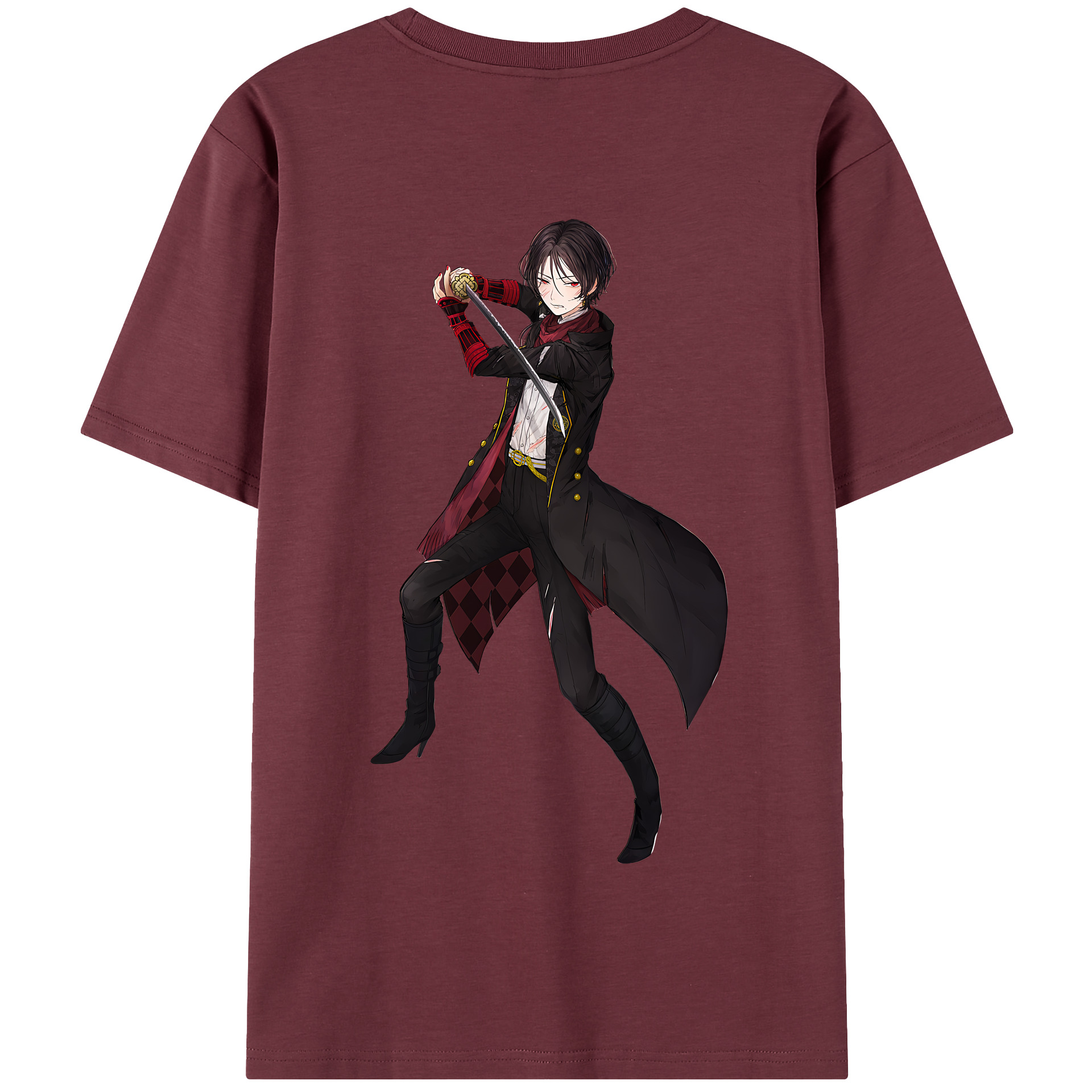 （画像用） 刀剣乱舞 Touken Ranbu 綿100％半袖Tシャツ（背面プリント）
